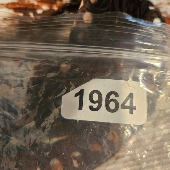 Catherines Womens 4X Brown Leaf Print Pleated Blouse Crochet Neck bell sleeves - Picture 14 of 15